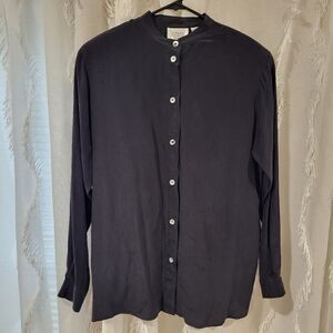 100% Silk Blouse Size Small LIZDEN